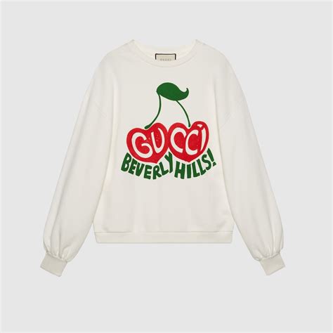 gucci cherry print|cherry gucci pink sweatshirt.